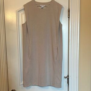 Athleta Sleeveless Cream Mini Dress